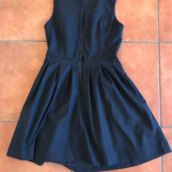 Muji navy sleeveless fit and flare dress - Picture 2 of 2